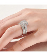 1.6 Ctw Wedding Ring Set for Women in Solid 925 Silver Non Tarnish - $119.00