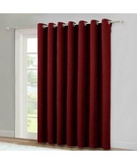 Window Blinds Light Filtering Curtain Patio Glass Slide Door Burgundy Re... - $47.42