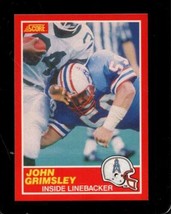 1989 Score #182 John Grimsley Nmmt Oilers *AZ4655 - £1.15 GBP