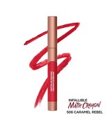 L&#39;OREAL Infallible Matte Lip Crayon, 506 Caramel Rebel 0.04oz - £7.73 GBP