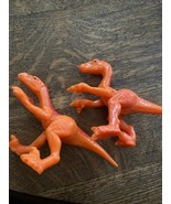 Fisher-Price Imaginext Shreds The Orange Raptor Velociraptor Lot of 2 - $6.92