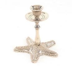 Elegant Starfish Candle Holder In Solid Brass - $58.95