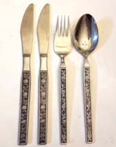 Interpur MEXICALI ROSE Spoon Fork Knife Mixed LOT Stainless Flatware Ute... - £12.40 GBP