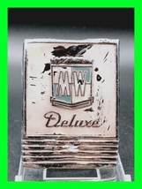 Rare Original Metal Enamel Appliance Emblem Badge - Montgomery Ward MW Deluxe - £38.94 GBP