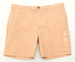 Tommy Hilfiger Pink with Yellow Bananas Cotton Stretch Shorts Inseam 9&quot; ... - $69.29