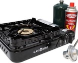 Gas One Dual Fuel Portable Stove 15,000 Btu With Brass Burner, Patent Pe... - $77.97