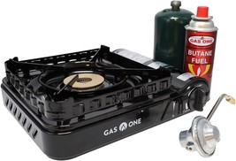 Gas One Dual Fuel Portable Stove 15,000 Btu With Brass Burner, Patent Pending. - £61.31 GBP