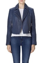 J Brand Womens Jacket Aiah Slim Sea Tangle Blue Size S JB000857 - £208.93 GBP