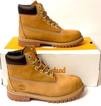 Timberland Size 6 Boys Junior 6-Inch Premium Waterproof Boot Wheat Nubuck 12909 - £52.58 GBP