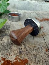 Coffee tamper, 51mm Walnut wood tamper, Stainless steel tamper, Handmade... - $1,279.47 MXN