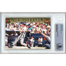 Darin Erstad LA Angels Auto 1997 Pacific Baseball Card 6 BAS Auth Autograph Slab - £78.65 GBP