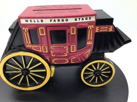 Vintage Wells Fargo Bank Stagecoach Metal Coin Bank 1998 Cast Iron Style... - $371.47 MXN