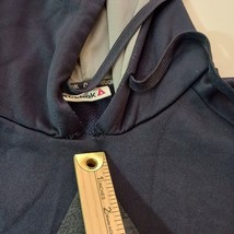 Reebok Hoodie Men's Large Blue Pullover Sweatshirt Spellout Long Sleeve Chest 48 image 3