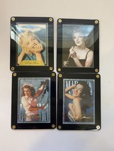 lot of 4 Marilyn Monroe Collectible cards in protective cases 1993 1995 2007 - £9.41 GBP