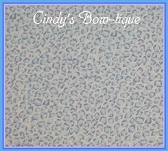 Blue Leopard Fabric, Baby Blue Leopard Fabric, Light Blue Leopard Fabric - £14.11 GBP