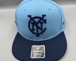 New York City FC Hat Men Blue Fanatics MLS Snap Back Cap - $21.74