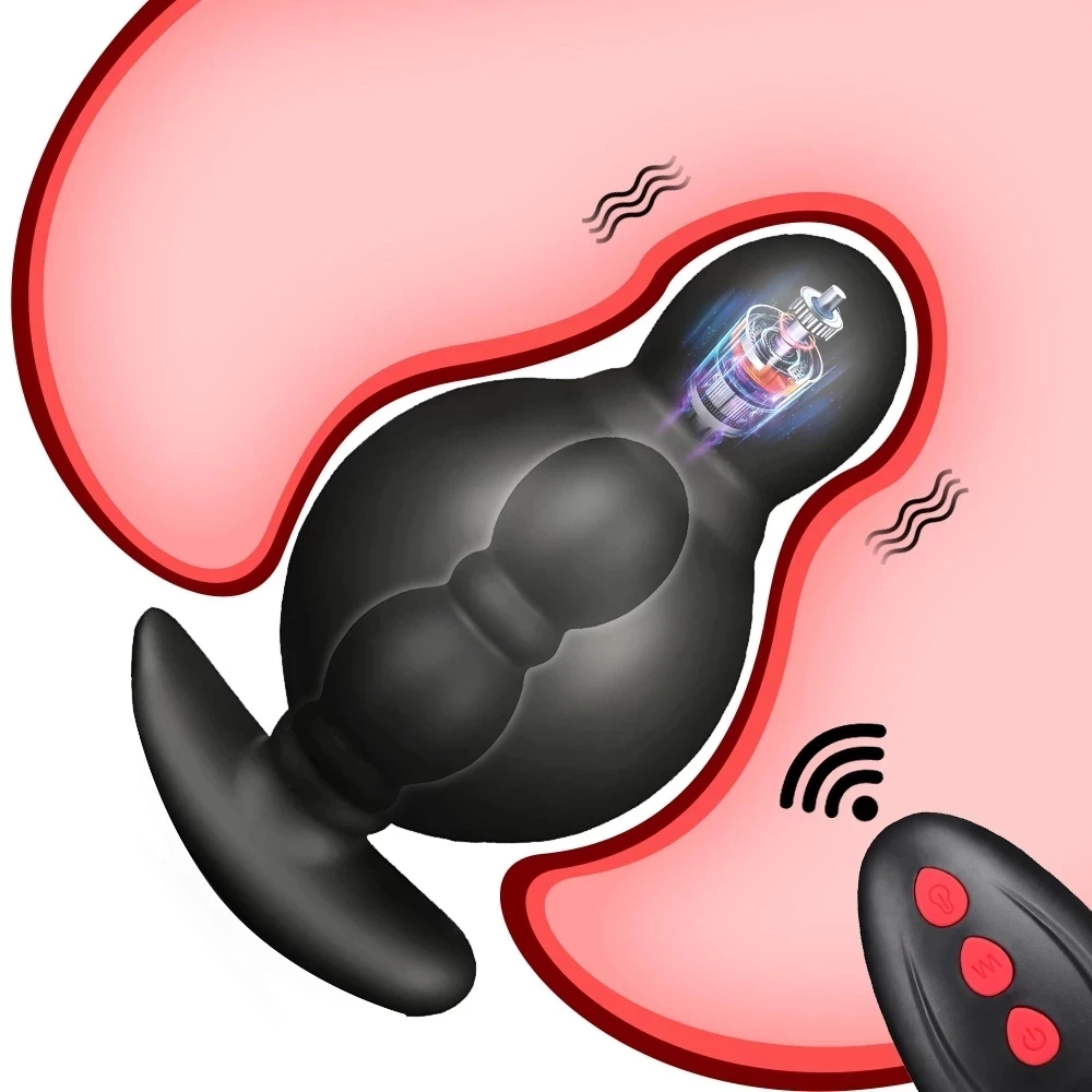 Able anal butt plug male prostate massager vibrator huge expansion vagina anal vibrator thumb200
