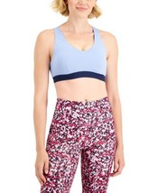 allbrand365 designer Womens Colorblocked Low Impact Sports Bra,Lavender,XX-Large - £20.60 GBP