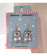 Vtg Schnauzer Dog Earrings Catherine Lillywhite&#39;s Designed by Gail West ... - £8.77 GBP
