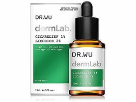 Dr. Wu 0.5fl.oz/15ml dermLab Cicarelief 1% Licorice 2% New From Taiwan - £31.44 GBP