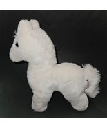 VTG Baby Gund Solid White Horse Plush Pony 9.5&quot; Stuffed Animal Toy 1990 - £23.26 GBP
