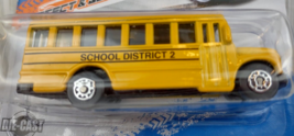 School Bus District 2 Truck Adventure Force Maisto Diecast Metal Transport Toy - $10.50