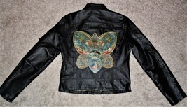 Vintage Wilson ROCK AND ROLL FASHION Black Leather Jacket SMALL - $98.99
