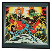 VINTAGE 1975 Marvel Dr Strange Sub Mariner Hulk Framed 12x12 Poster Display - $39.59