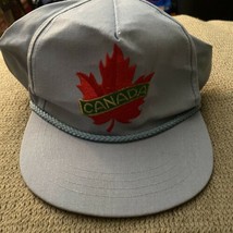 Vintage Hat Cap Canada Light Blue With Red Maple Leaf - $6.65