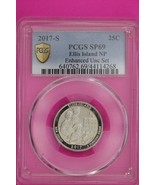 2017 S SP 60 Ellis Island Enhanced Parks Quarter PCGS Certified Authenti... - $19.99