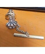 Vintage crown  Tie Tack pin Silvertone  - $9.89