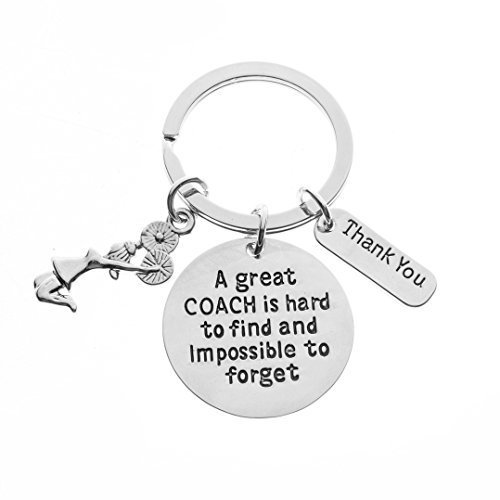 Infinity Collection Cheer Coach Gift- Cheerleading Coach Keychain, Cheer Coach J - $9.99