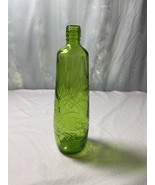 Vintage Gallo Flavor Guard Green Glass Bottle Swirls Decorative Vase Max... - $9.74