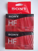 Sony HF Audio Cassette 90 Minute Tapes Sealed Normal Position IECI Type ... - $6.58