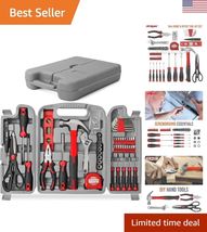 54pc Red Home DIY Tool Kit for The Household, Office &amp; Garage. Complete ... - $95.61