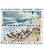 US Cape Hatteras National Parks Centennial 2c Stamp Block of 4 Scott #14... - $1.47