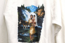 Vintage Native American Wilderness Child Sweatshirt XL - £25.38 GBP