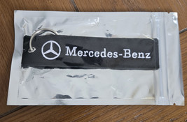 MERCEDES-BENZ Embroidered Canvas Double Sided Key Chain NEW Sealed Package - $8.90