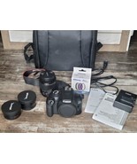 Canon EOS 4000D DSLR Camera Bundle Lot Body Lens Bag Tested Working  18 MP  - £222.03 GBP