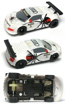 2015 Micro Scalextric G1118T WHITE Turbo Gt Audi 1:64 HO Slot Car - £35.40 GBP