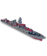 10-Inch Moskva Guided Missile Cruiser Model – Russian Slava-Class Naval ... - $25.99