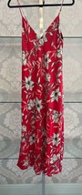 RAG &amp; BONE Red &amp; Black Floral Sleeveless &quot;Mallory&quot; Slip Dress Sz 10 $425 NWT - £173.50 GBP