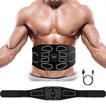 Bdominal toning belt abs stimulator toner electric weight loss usb rechargeable fitness thumb200