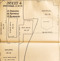 1913 Mary Frances Sewing Pattern Doll Rompers Bloomers Drawers Crafts DW... - $56.04 CAD