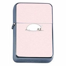 Pink Seal Flip Top Oil Lighter Em1 Smoking Cigarette Silver Case Included - £7.15 GBP