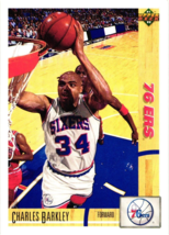 1991 - 92 Upper Deck Charles Barkley Philadelphia 76ers Basketball Card 345 NBA - £1.09 GBP