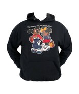 Vintage 80s 90s Black Mickey Minnie Mouse Disney Hip Hop Hoodie TikTok - £17.18 GBP