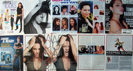 ANGELINA JOLIE ~ 30 Color, B&amp;W Clippings, Articles, Advert, Pin-Up frm 1... - £6.58 GBP