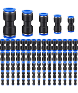 100 Pieces Air Hose Fittings Air Line Fittings Straight Push to Connect ... - $586.46 MXN