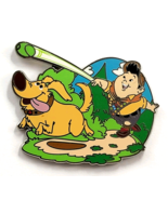 Disney Russell &amp; Dug Playing Pixar Up Pin Enamel Dog Ball Fetch Scene Tr... - $12.99